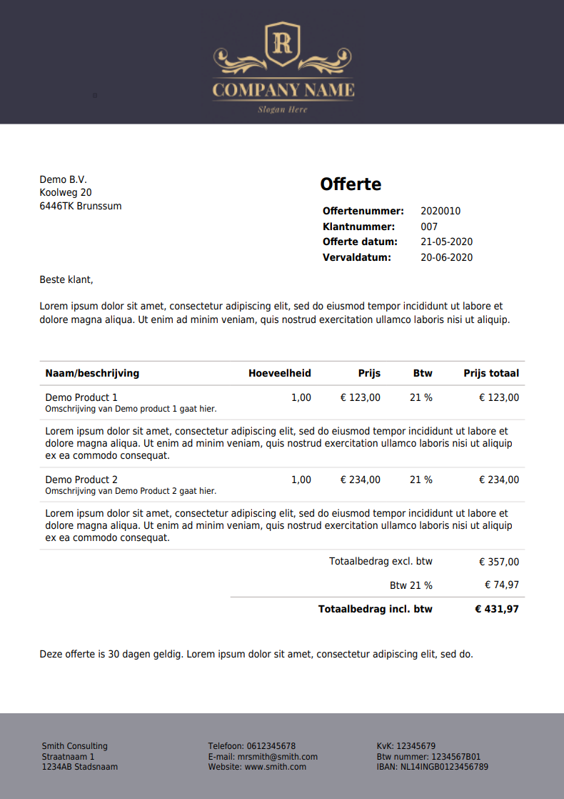 Wij Waarderen Uw Zakelijke Offertes Wij Waarderen Uw Zakelijke Offertes